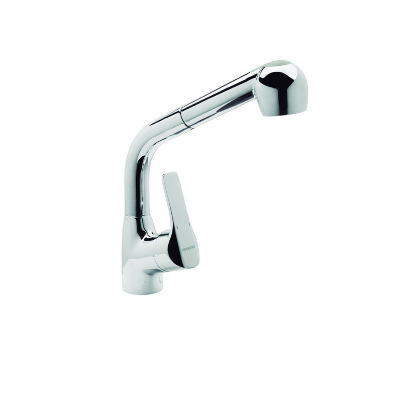 K8 Pull-Out Kitchen Mixer Tap with Swivel Head (61206 28 45 66)