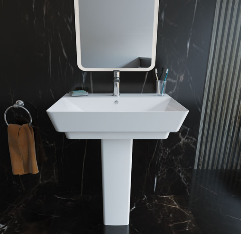   Kepler Wash Basin 70 cm with Pedestal