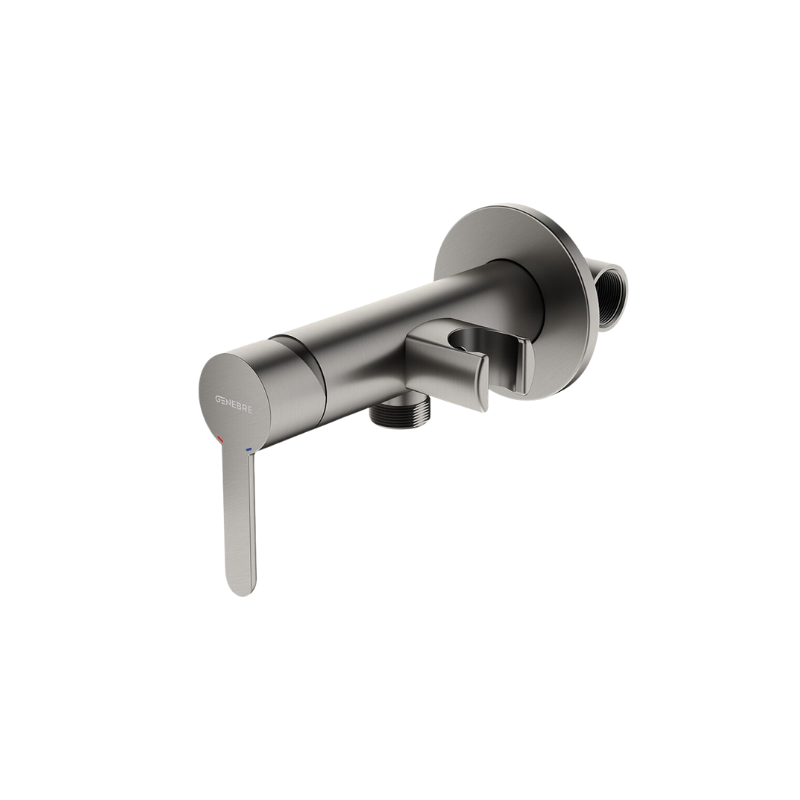 KLOE Built-in Shattaf Mixer  BRUSHED METAL