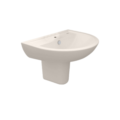 Rosetta Wash Basin 55 cm Half pedestal Pergamon