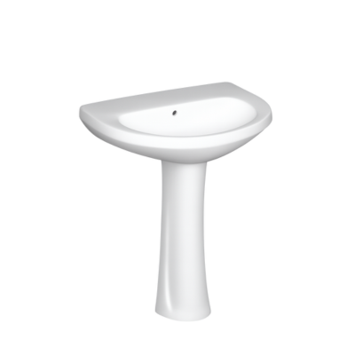 Tris basin with pedestal