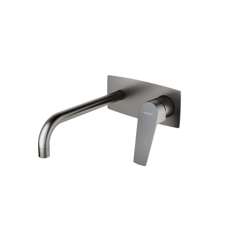KLOE  BUILT-IN WASH-BASIN MIXER BRUSHED METAL