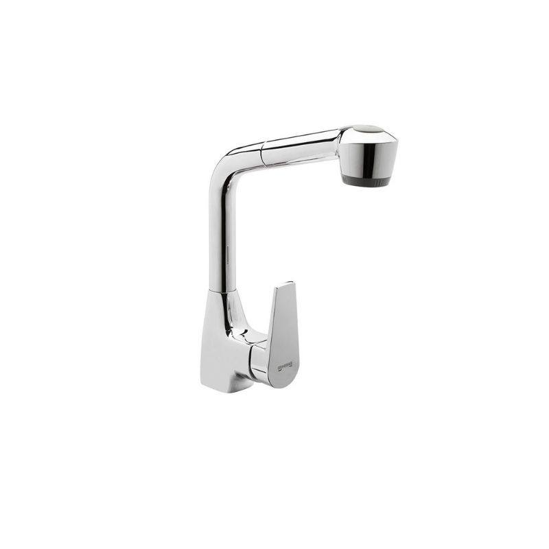 Pull-Out Kitchen Mixer Tap with Swivel Head(64206 16 45 66) 