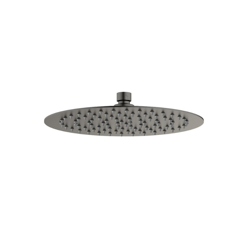 KLOE  ROUND SHOWER HEAD BRUSHED METAL
