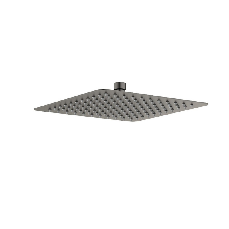 KLOE SQUARE SHOWER HEAD  BRUSHED METAL
